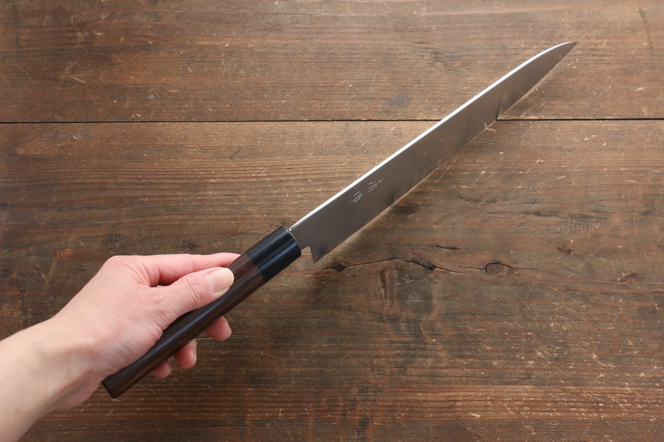 Seisuke VG10 63 Layer Damascus Gyuto 240mm Shitan Handle - Seisuke Knife