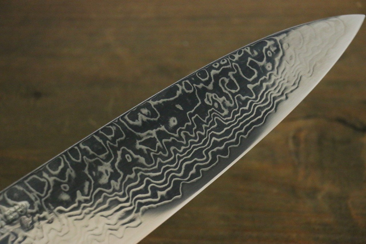 Sukenari ZDP189 Damascus Gyuto 210mm with Shitan Handle - Seisuke Knife