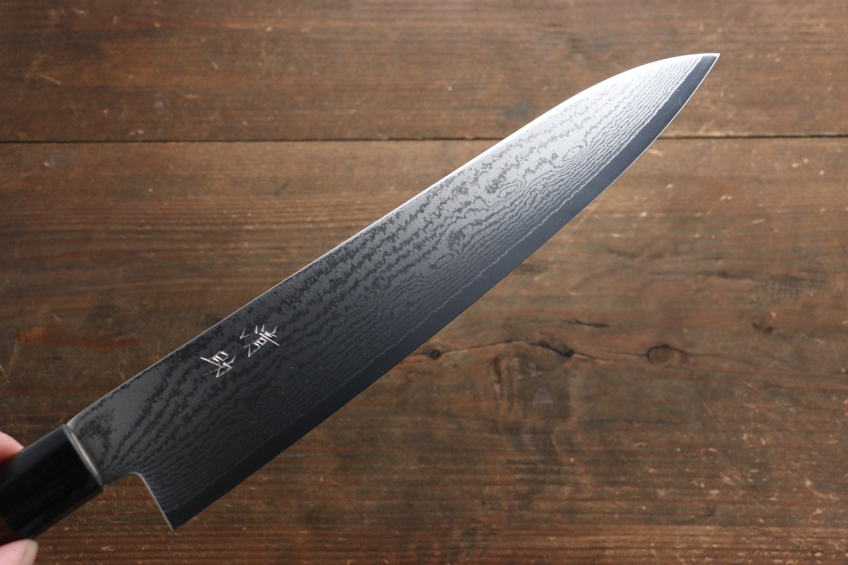 Seisuke VG10 63 Layer Damascus Gyuto 240mm Shitan Handle - Seisuke Knife