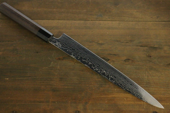 Sukenari ZDP189 Damascus Sujihiki 270mm Shitan Handle - Seisuke Knife