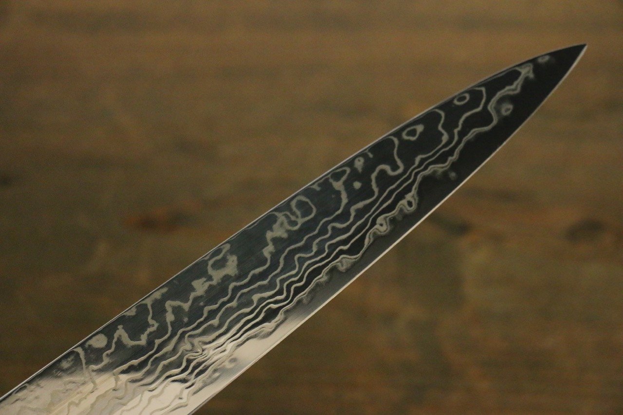Sukenari ZDP189 Damascus Sujihiki 270mm Shitan Handle - Seisuke Knife