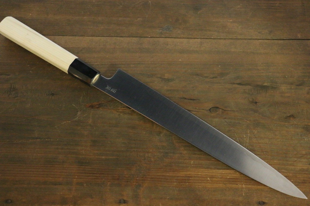 Sukenari ZDP189 3 Layer Sujihiki 240mm Magnolia Handle - Seisuke Knife