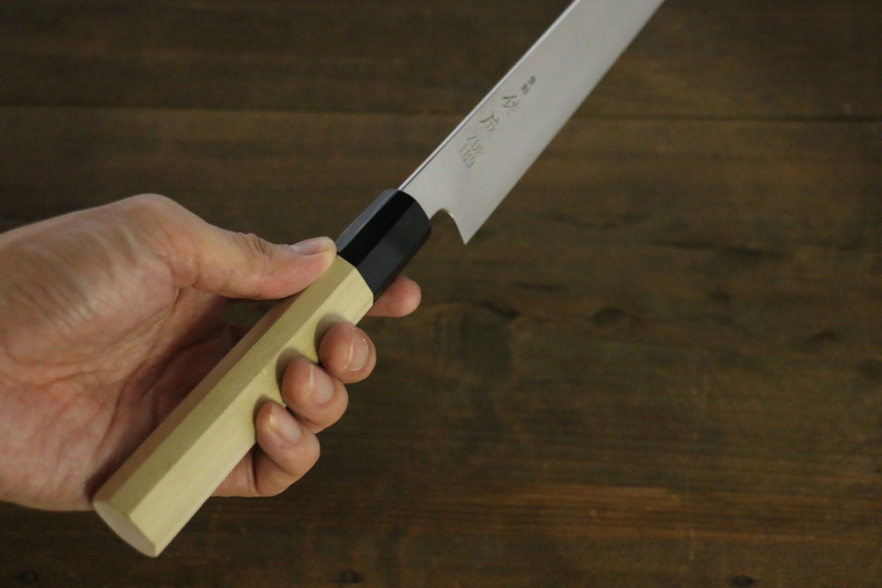 Sukenari ZDP189 3 Layer Sujihiki 240mm Magnolia Handle - Seisuke Knife