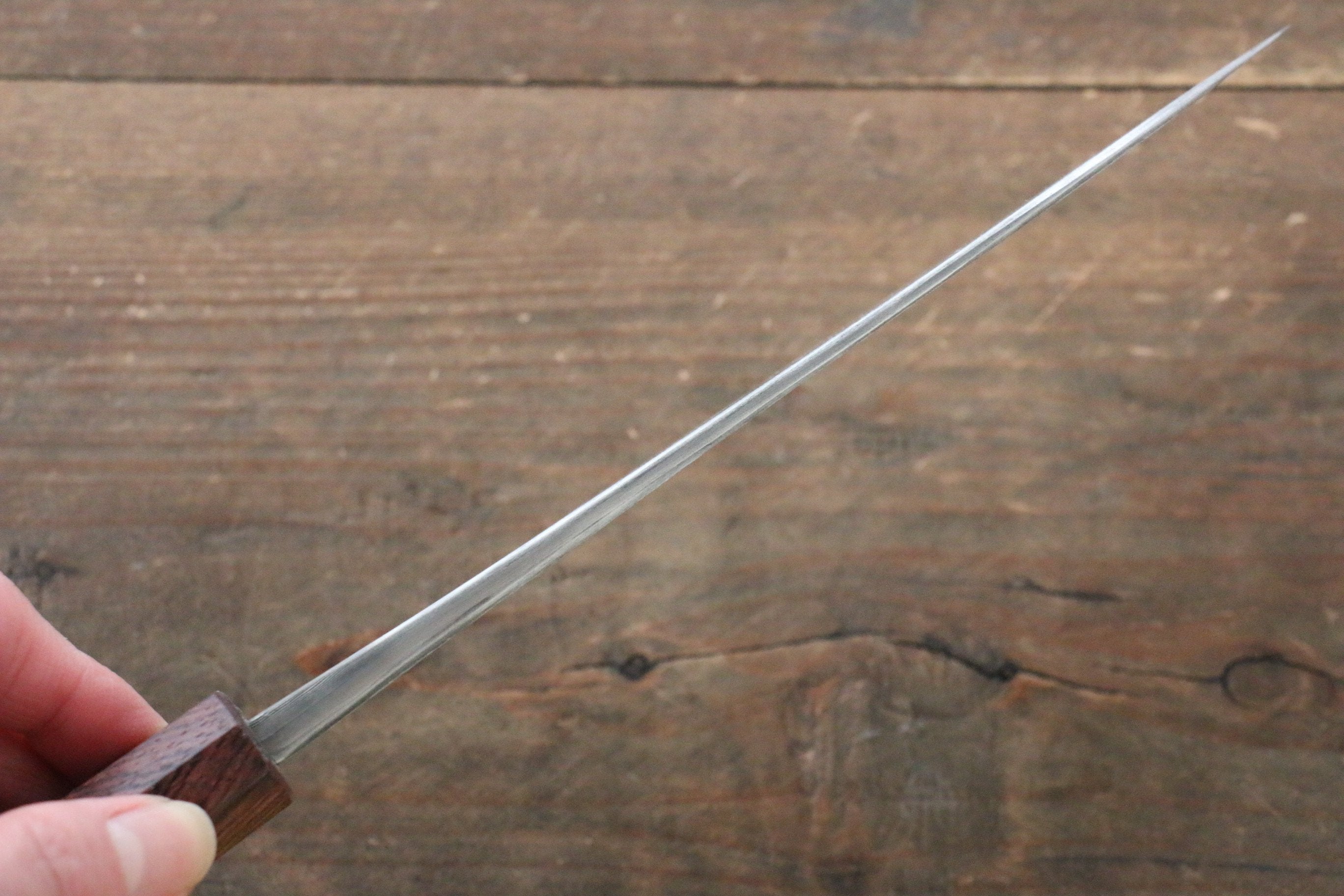 Takayuki Iwai VG10 Fumon Damascus Series Santoku Japanese Chef Knife 165mm Washiki - Seisuke Knife