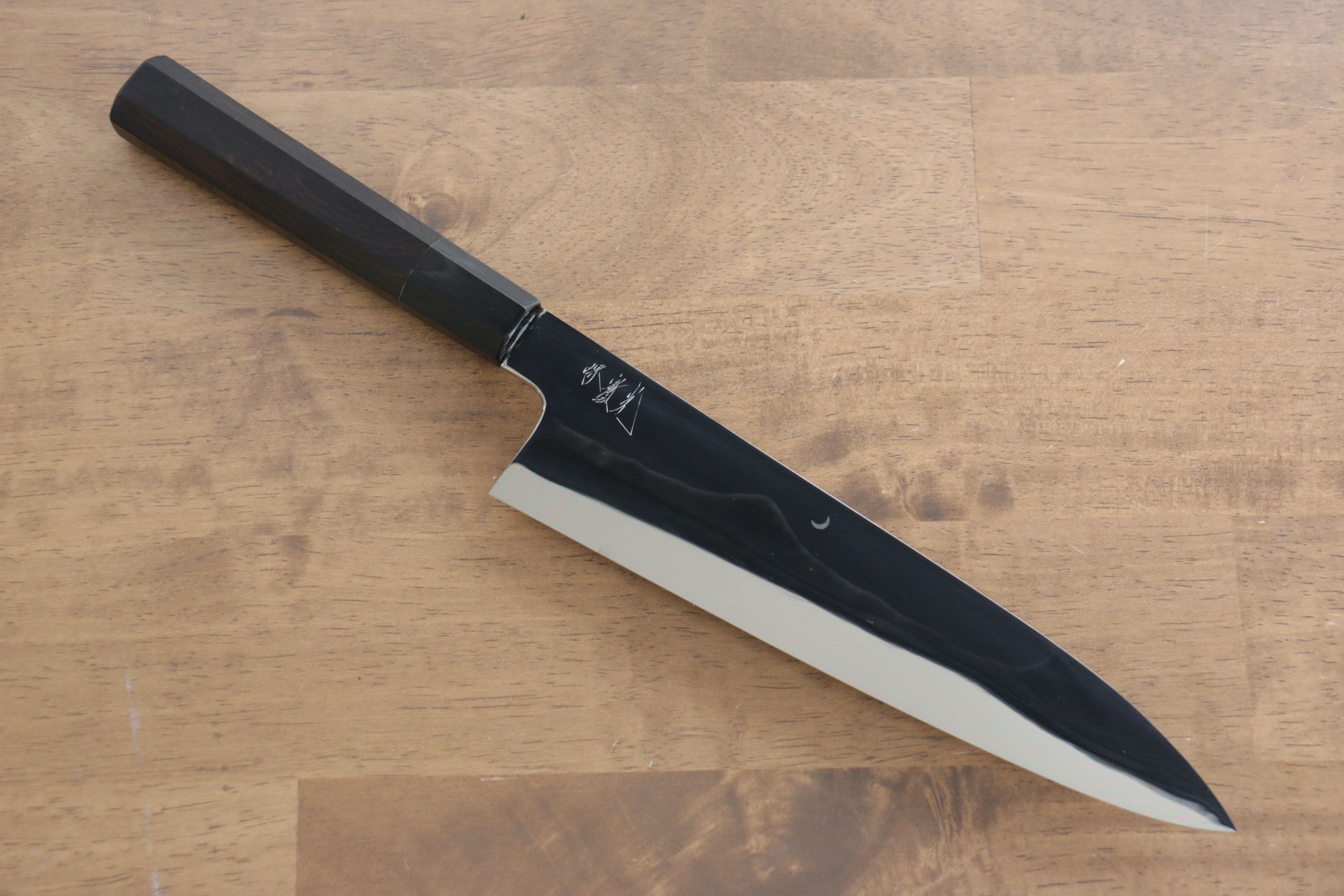 Jikko Fujisan Honyaki White Steel No.3 Gyuto  210mm Ebony Wood Handle Kasumi - Seisuke Knife