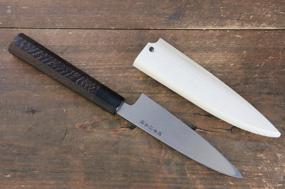 Sakai Takayuki Honyaki White Steel No.2 Baran 120mm Wenge Handle with Sheath - Seisuke Knife