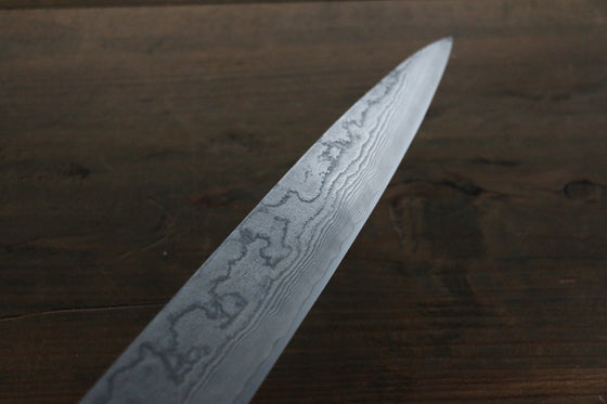 Takeshi Saji VG10 Damascus Sujihiki 270mm Cow Bone Handle - Seisuke Knife