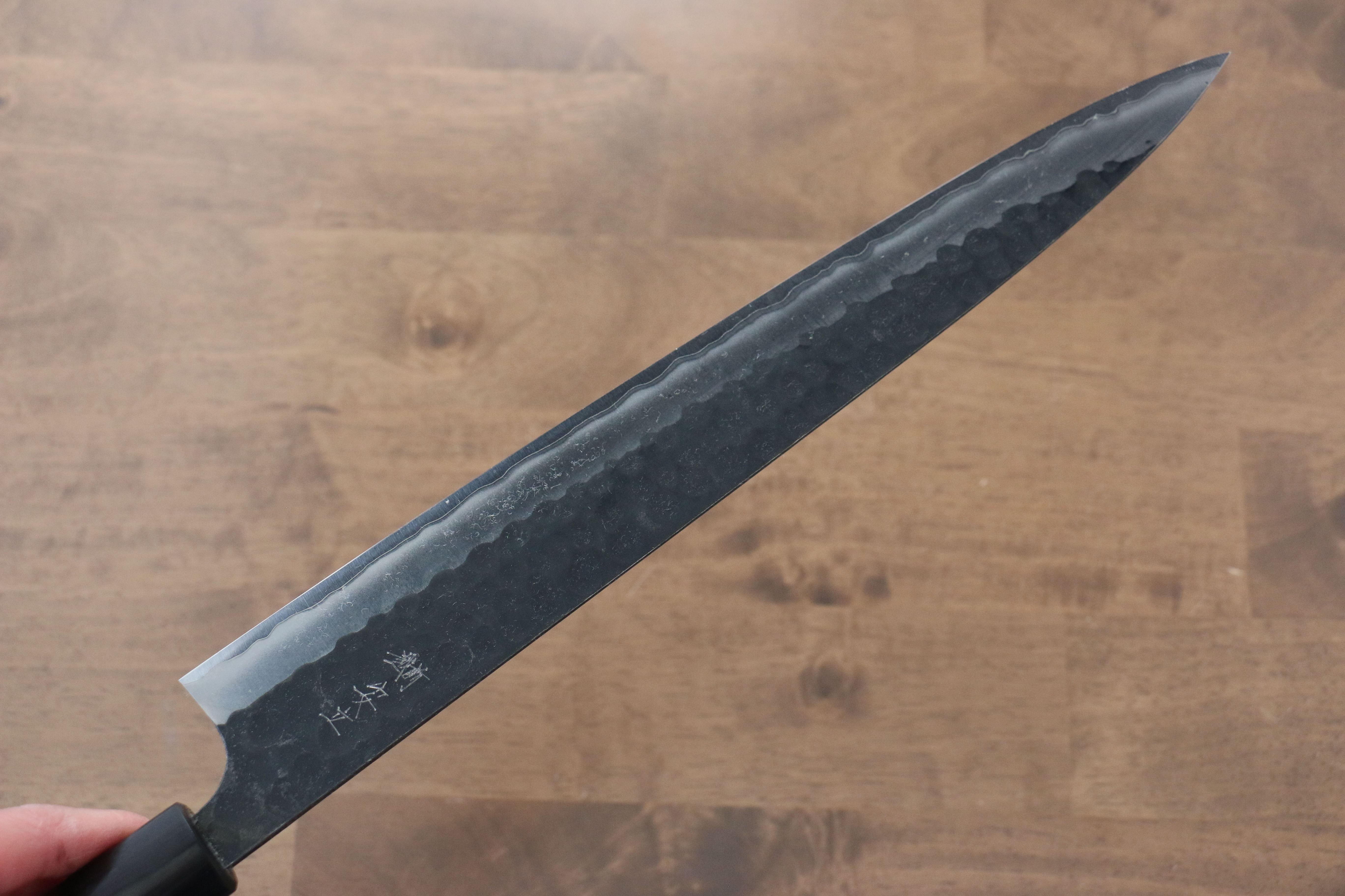 Anryu Blue Super Sujihiki  300mm Shitan Handle - Seisuke Knife
