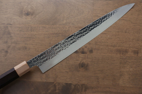 Yu Kurosaki Senko SG2 Hammered Sujihiki 270mm Shitan Handle - Seisuke Knife