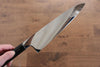 Jikko Honyaki White Steel No.3 Mirrored Finish Gyuto  210mm Ebony Wood Handle - Seisuke Knife - Slide 4