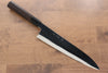 Jikko Honyaki White Steel No.3 Mirrored Finish Gyuto  240mm Ebony Wood Handle - Seisuke Knife - Slide 1