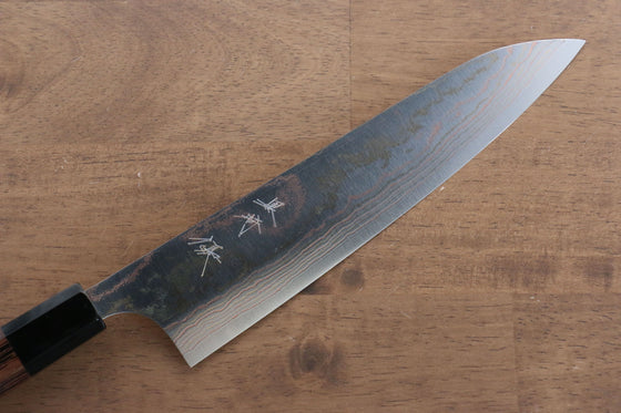 Yu Kurosaki Houou VG10 Colored Damascus Gyuto 210mm Wenge Handle - Seisuke Knife