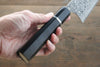 Takeshi Saji SG2 Black Damascus Gyuto 240mm Ebony Wood Handle - Seisuke Knife - Slide 10