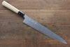 Kikumori Blue Steel No.1 Damascus Sujihiki 270mm with Magnolia Handle - Seisuke Knife - Slide 1