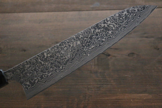 Takeshi Saji SG2 Black Damascus Gyuto 240mm Ebony Wood Handle - Seisuke Knife