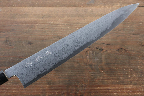 Kikumori Blue Steel No.1 Damascus Sujihiki 270mm with Magnolia Handle - Seisuke Knife