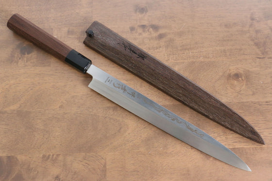 Sakai Takayuki Honyaki VG10 Dragon engraving Yanagiba 270mm Wenge Handle with Sheath - Seisuke Knife