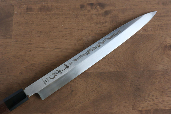 Sakai Takayuki Honyaki VG10 Dragon engraving Yanagiba 270mm Wenge Handle with Sheath - Seisuke Knife