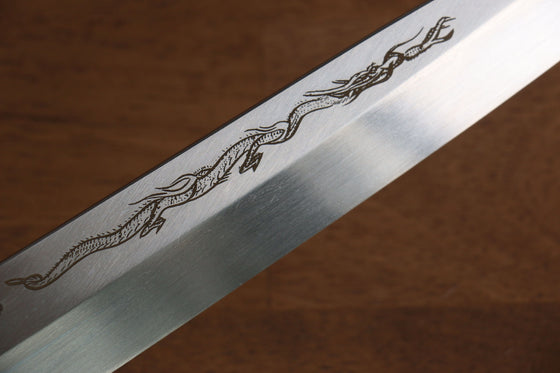 Sakai Takayuki Honyaki VG10 Dragon engraving Yanagiba 270mm Wenge Handle with Sheath - Seisuke Knife