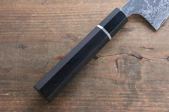 Takeshi Saji SG2 Mirrored Finish Damascus Gyuto 270mm Ebony with Ring Handle - Seisuke Knife