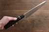 Takeshi Saji SG2 Mirrored Finish Damascus Gyuto 240mm Ebony with Ring Handle - Seisuke Knife - Slide 8