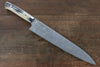 Takeshi Saji SG2 Black Damascus Gyuto 270mm Cow Bone Handle - Seisuke Knife - Slide 1