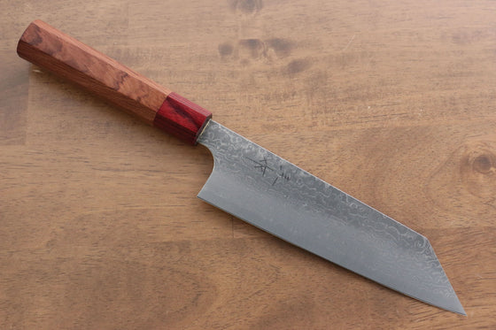 Kei Kobayashi SG2 Damascus Bunka 170mm with Honduras Rosewood Handle - Seisuke Knife