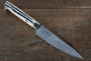 Takeshi Saji VG10 Black Damascus Petty-Utility 135mm Cow Bone Handle - Seisuke Knife - Slide 1