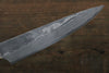 Takeshi Saji VG10 Black Damascus Petty-Utility 135mm Cow Bone Handle - Seisuke Knife - Slide 4