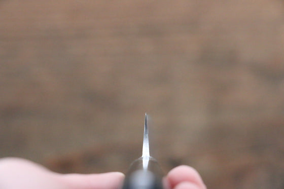 Takeshi Saji VG10 Black Damascus Petty-Utility 135mm Black Micarta Handle with Sheath - Seisuke Knife