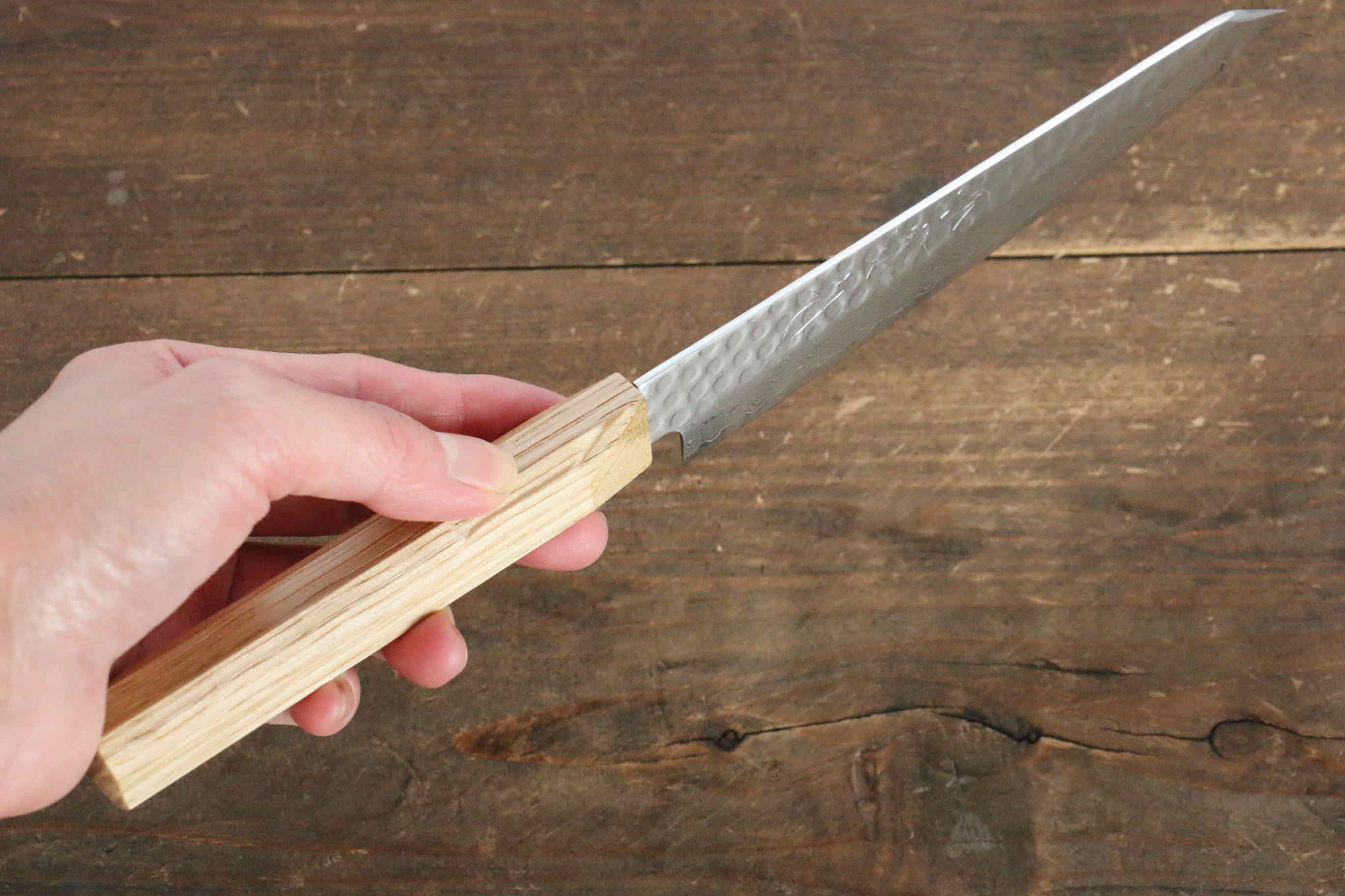 Jikko VG10 17 Layer Kiritsuke Petty-Utility  140mm Oak Handle - Seisuke Knife