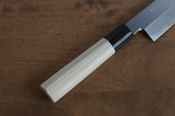 Sakai Takayuki Tokujyo White Steel No.2 Kiritsuke Gyuto 210mm Magnolia Handle - Seisuke Knife