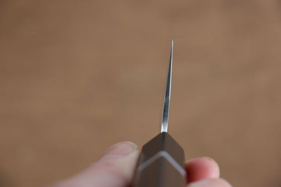 Seki Kanetsugu ZUIUN SG2 Mirrored Finish Damascus Kiritsuke Santoku 180mm Pakka wood with white ring (heptagonal) Handle With Saya - Seisuke Knife