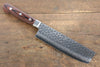 Jikko VG10 17 Layer Nakiri 160mm with Mahogany Handle - Seisuke Knife