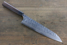  Seisuke Blue Steel No.2 Hammered Damascus Gyuto 240mm with Shitan Handle - Seisuke Knife