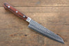 Jikko VG10 17 Layer Kiritsuke Petty-Utility  125mm Mahogany Handle - Seisuke Knife - Slide 1