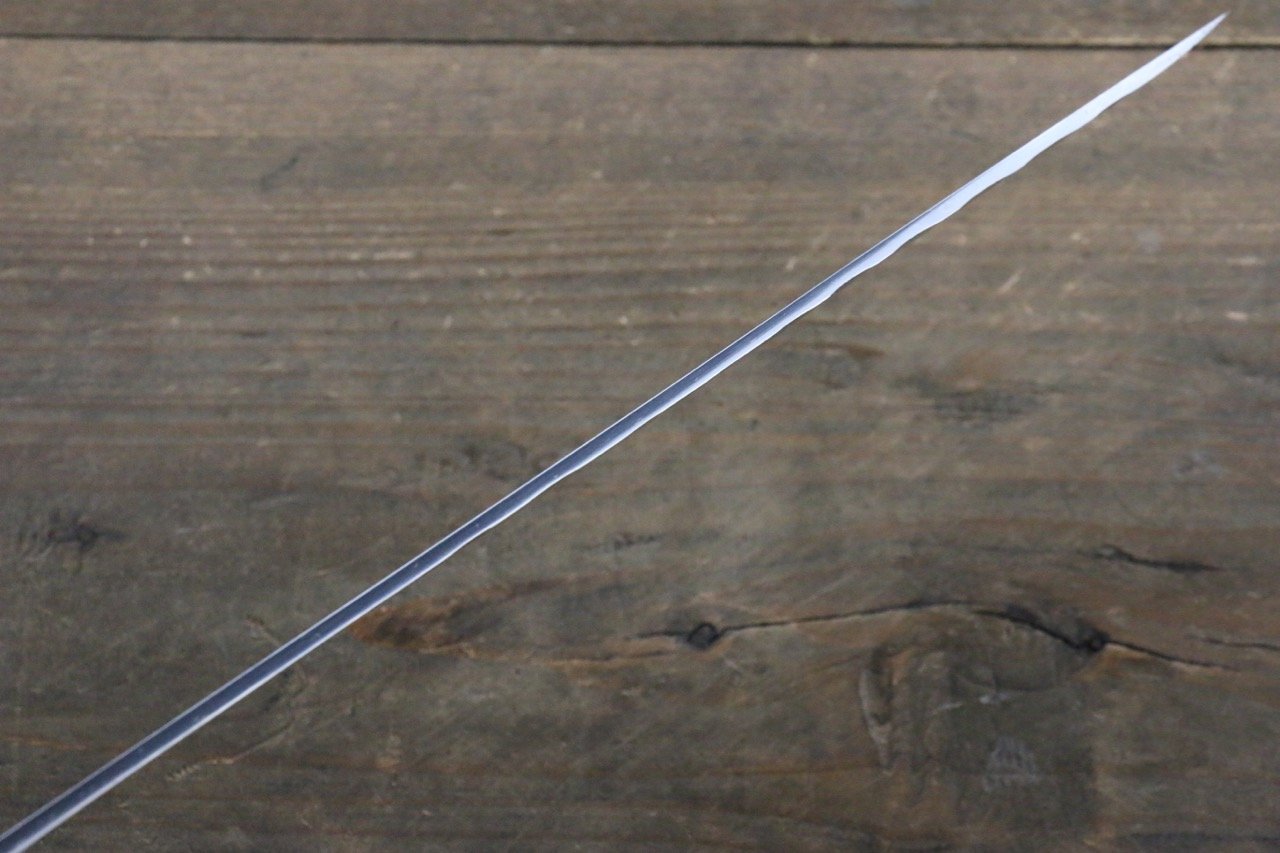 Seisuke Blue Steel No.2 Hammered Damascus Gyuto 210mm Shitan Handle - Seisuke Knife