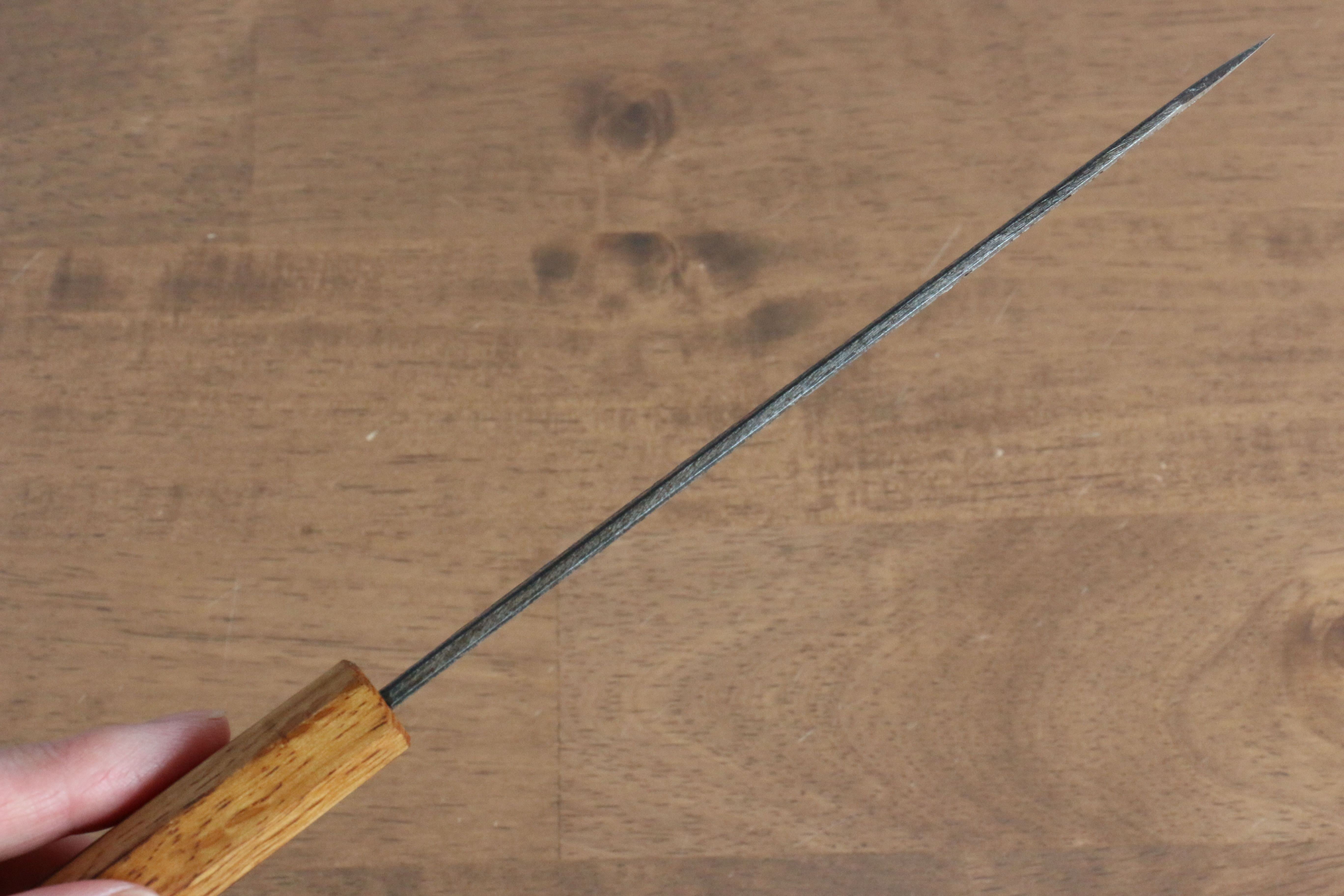 Sakai Takayuki Homura Guren Blue Steel No.2 Kurouchi Hammered Kiritsuke Petty-Utility 150mm Burnt Oak Handle - Seisuke Knife