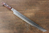 Jikko VG10 17 Layer Sakimaru Yanagiba  300mm Mahogany Handle - Seisuke Knife