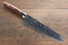 Takeshi Saji SG2 Diamond Finish Damascus Kiritsuke 240mm Ironwood Handle - Seisuke Knife - Slide 1