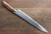 Takeshi Saji SG2 Diamond Finish Damascus Kiritsuke 270mm Ironwood Handle - Seisuke Knife - Slide 2