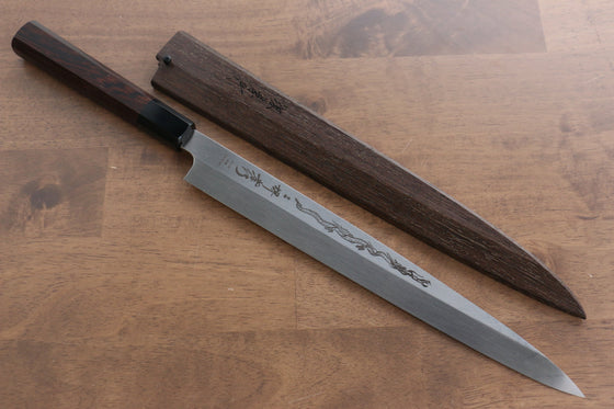 Sakai Takayuki Honyaki VG10 Dragon Engraved Yanagiba 300mm with Wenge Handle & Sheath - Seisuke Knife