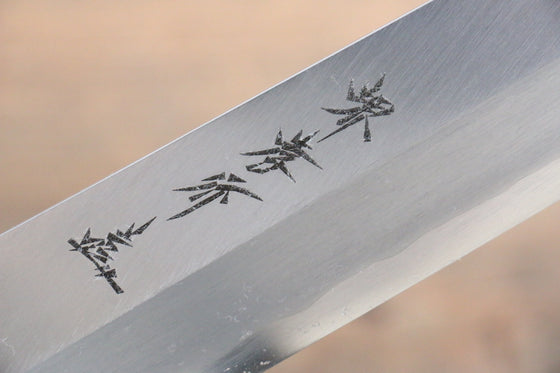 Sakai Takayuki Chef Series Hien Silver Steel No.3 Kengata Yanagiba 300mm Ebony Wood Handle - Seisuke Knife