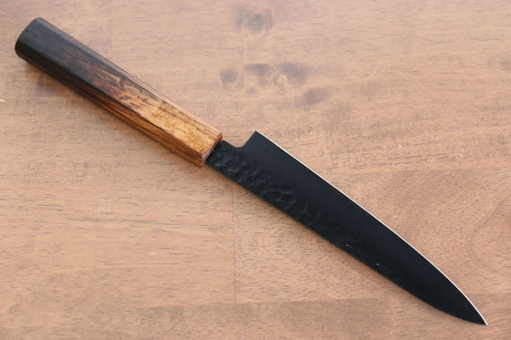 Sakai Takayuki Kurokage VG10 Hammered Teflon Coating Petty-Utility 150mm Burnt Oak Handle - Seisuke Knife