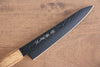 Sakai Takayuki Kurokage VG10 Hammered Teflon Coating Petty-Utility 150mm Burnt Oak Handle - Seisuke Knife - Slide 3