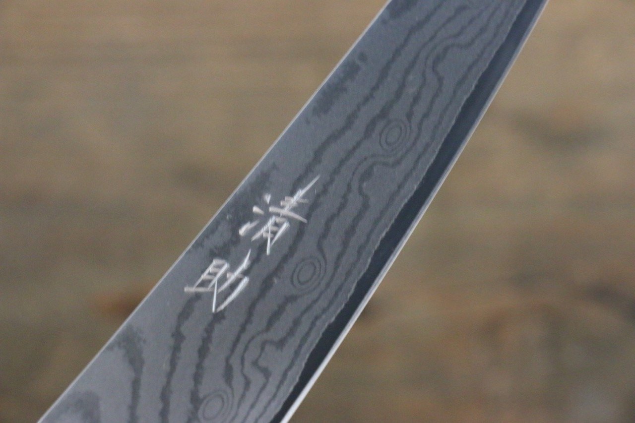 Seisuke VG10 37 Layer Damascus Petty-Utility 130mm Shitan Handle - Seisuke Knife