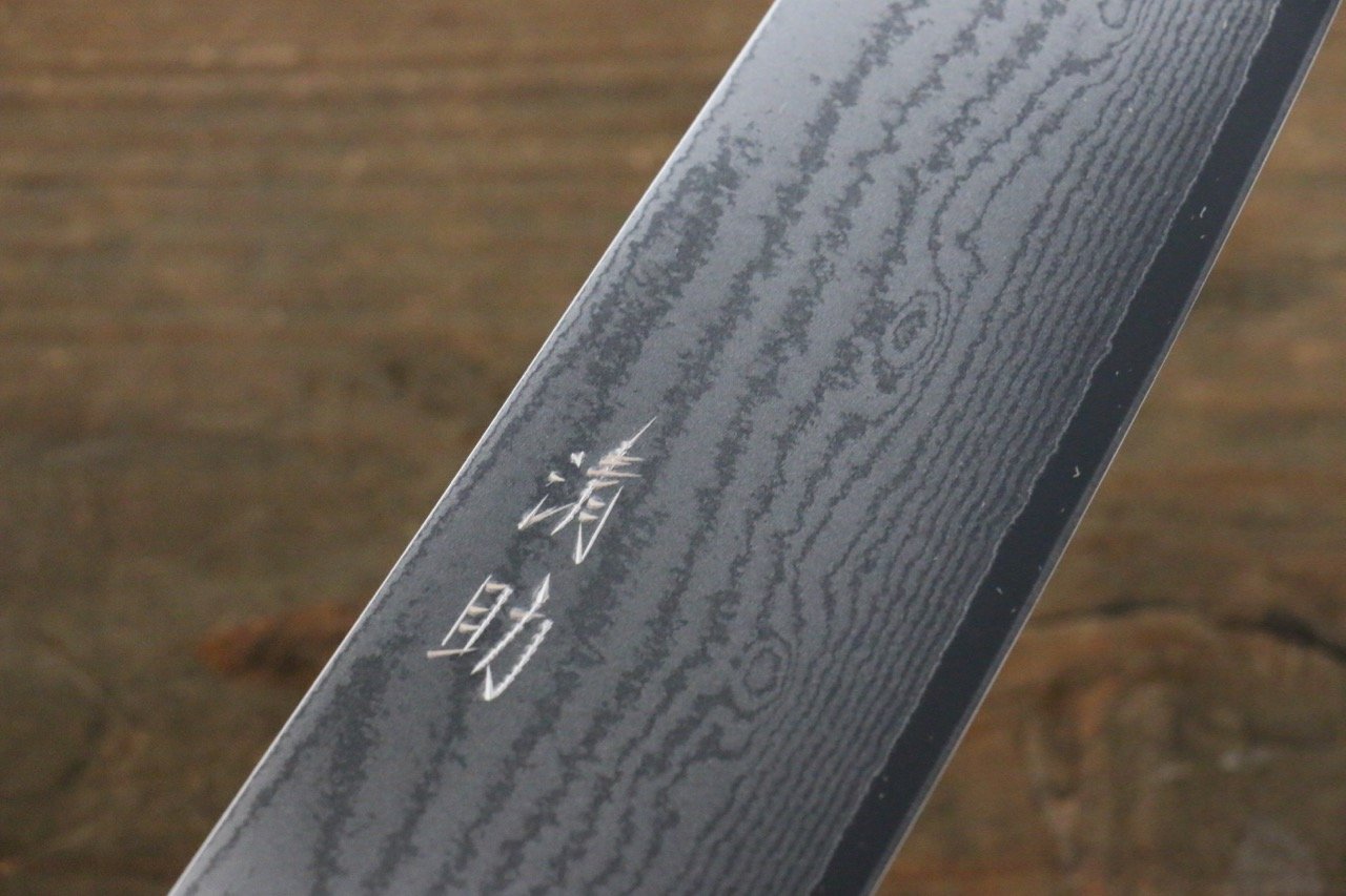 Seisuke VG10 63 Layer Damascus Santoku 165mm Shitan Handle - Seisuke Knife