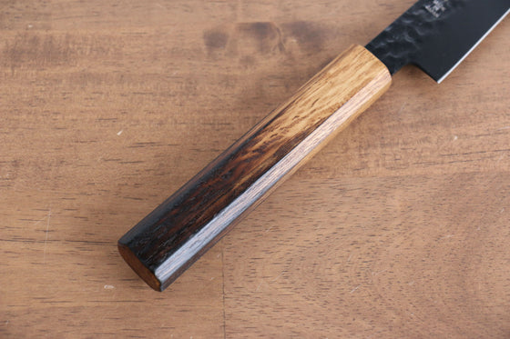 Sakai Takayuki Kurokage VG10 Hammered Teflon Coating Petty-Utility 150mm Burnt Oak Handle - Seisuke Knife