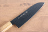 Sakai Takayuki Kurokage VG10 Hammered Teflon Coating Santoku 170mm Burnt Oak Handle - Seisuke Knife - Slide 3