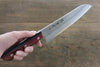 Sakai Takayuki Silver Steel No.3 Santoku Japanese Chef Knife 180mm with Red Pakkawood Handle - Seisuke Knife - Slide 8